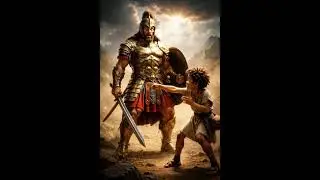 DAVID AND GOLIATH #art