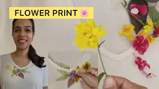 പൂക്കൾ കൊണ്ട് dressil print ചെയാം, card ഉണ്ടാകാം | Bio Print on fabrics 🌼 #longvideo #trending