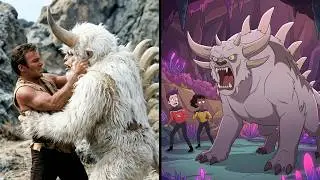 Kirk and a Mugato on Star Trek TOS vs Lower Decks
