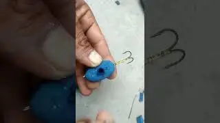 cara membuat umpan casting gabus dari sandal jepit biru