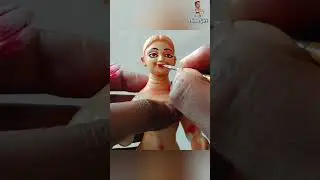 Small Laxmi idol making/How to make small laxmi idol 🙏🌺 #shorts #lakshmi