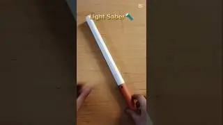 Star Wars Paper Light Saber🔦 #shorts #paper #creativity #craft #star wars #diy #idea