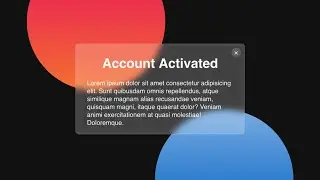 Create Animated Glassmorphism Popup using HTML, CSS & JavaScript