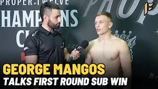 GEORGE MANGOS TALKS FIRST ROUND SUBMISSION AT ETERNAL 79