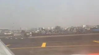 Mumbai International airport and the slum around it.Observation video.#airport#airtravel#mumbai