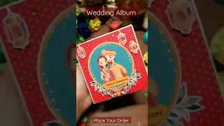 Handmade Customized Wedding Album #trending#handmade#scrapbooking#gift#wedding#scrapbook#album