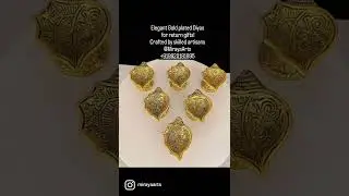 Elegant Gold plated Diyas for return gifts #returngifts #indiangifts