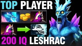 Leshrac Mid &ndash; 200 IQ Immortal Gameplay with TOP Build | Dota 2 Patch 7.39e