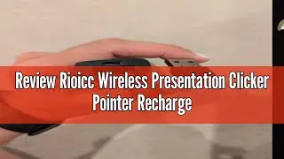 Review Rioicc Wireless Presentation Clicker Pointer Rechargeable, 2.4GHz Presenter Remote PPT Clicke