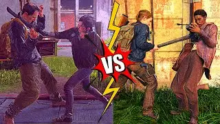 Ellie's VS Abby's Fights With Different Melee Weapons. Who is THE BEST?