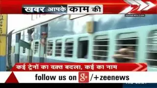 Attention: New Railway time table from today!