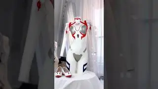 Asuka white latex suit/ Asuka cosplay/Asuka plug suit / latex suit