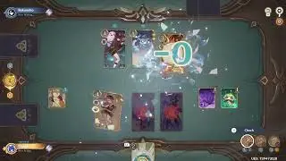 Charlotte soloes Crab, Oceanid & Hutao GITCG Heated Mode
