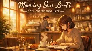 Study With Me |Morning Sun Lo-Fi ☀️☕ Cozy Coffee Shop Jazz for Creative Writing & Gentle Focus