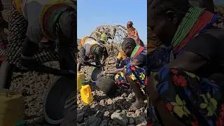 Turkana Women preparing For a Community Feast #shortsfeed #africa #africanculture