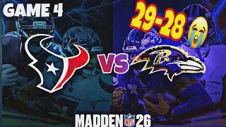 He QUIT with ONE SECOND LEFT&hellip;GREATEST Comeback 😭 | Ravens vs Texans | Madden 26