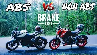 PULSAR NS200 ABS VS KTM DUKE 200 | BRAKE TEST | ABS VS NON-ABS