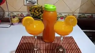 عصير البرتقال والجزر المركز  🍊 طعمة لذيذ وسهل التحضير  😋من مطبخي فاطمة أبوحاتي