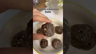 Easy Chocolate Energy Balls| Healthy Dessert #shorts #trending
