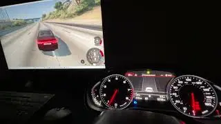 Audi A8 cluster testing in simhub - BeamNG #audi #v12power #arduino #simulator #gaming