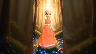 DIY Elsa&rsquo;s New Look! 👗✨ #Shorts #Satisfying​Oddly Satisfying Clay Dress  | Watch &lsquo;til the end! 👸