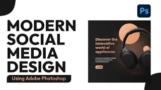Modern Product Social Media Design | PHOTOSHOP TUTORIAL