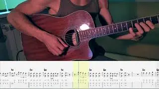 Gorgon City - Imagination. How To Play On Guitar (notes+TAB). Как Играть На Гитаре (ноты+ТАБы).