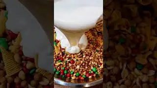 White Chocolate Christmas Chex Mix