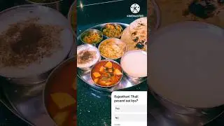 Rajasthani Thali #shorts #food #khana #lunch #indian food #Yashodakevideos