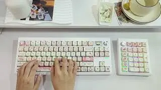 😍 Perfect Combo: GMK87 + GMK26 Numpad with Lovely Keycaps!