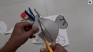 how to make a monkey 1st part with paper step by step. খুব সহজে কাগজের বানর তৈরির পদ্ধতি ।