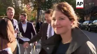 Newly-elected members of Congress check into DC