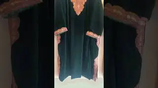 Making Kashmiri Ladies Pheran | Embroidery Work | #trending #embroidery #reels #snow #fashion