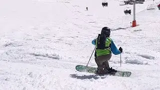 Monoski bumps moguls kids 12yo+9yo
