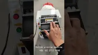 small cotton sample ginning machinery cotton seed separating machine ginned cotton making machine