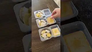 Spring snack packs 💛 Love these little food containers for meal prepping snacks, ASMR lunchbox prep