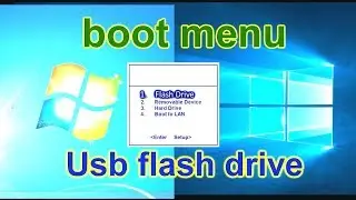How to boot a computer from a flash drive. Boot menu.