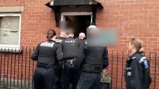 Warrants in Blackburn town centre