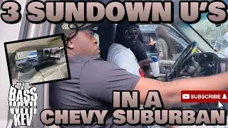 3 SUNDOWN U SERIES SUBWOOFERS IN A CHEVROLET SUBURBAN #caraudio #basswithkev #sundownaudio