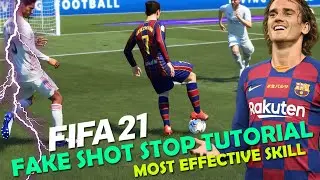ONE of the MOST EFFECTIVE FIFA 21 SKILL MOVES | FIFA 21 Fake Shot Stop Tutorial | FIFA 21 Tutorial