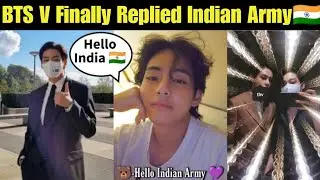 BTS V Finally Replied Indian Army Girl 🇮🇳 Weverse LIVE 🔴 Taehyung Talking with Indian in Weverse #v 