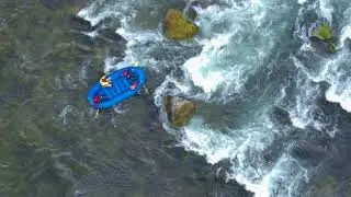 Clackamas River - Rock n Roll Rapid - Drone