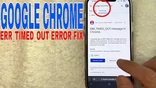 ✅  ERR_TIMED_OUT Chrome Error Fix 🔴