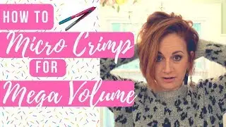 How to use a Mini Crimper for Mega Volume Hair!