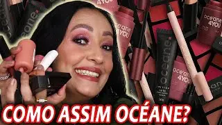 Testando LAN&Ccedil;AMENTOS OCEANE: Base Stick, Duo de Blush Dupe PATRICK TA, M&aacute;scara de C&iacute;lios Bord&ocirc; e etc