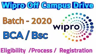 Wipro Off Campus Drive 2020 || Chandan Patel