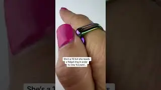 Anyone who needs a fidget ring is a 10 in our eyes! #shesa10but #fidgetsforever #rainbowjewelry