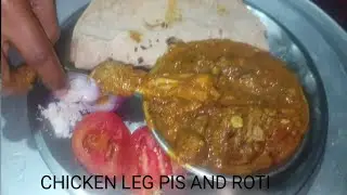 CHICKEN CURRY AND ROTI WITH EXTRA GRAVY AND SALAD 🥗#simpleeatingwatchmyvideo 