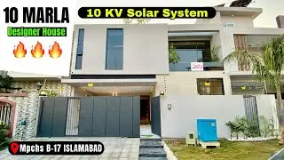 10 Marla LUXURY DESIGN House | 10 KV Solar System 🤩 | Mpchs B17 Islamabad #b17islamabad 