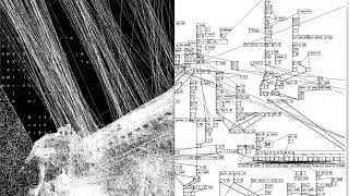 idm/glitch audio reactive patch in pure data gem